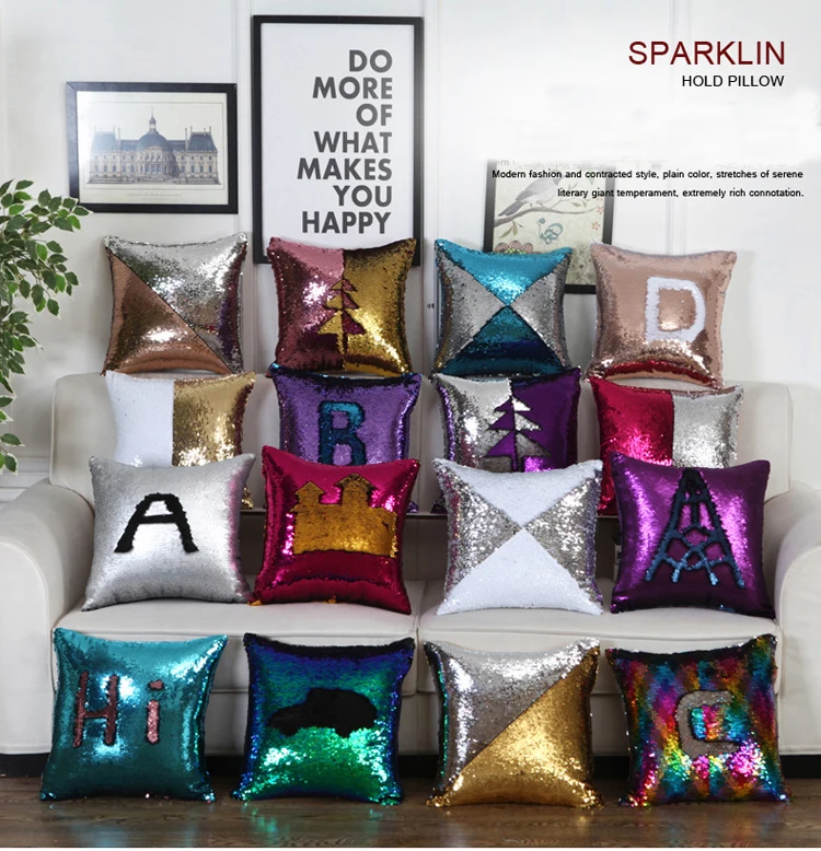 Magic Pillowcase Sequins Throw Pillow Mermaid 40*40cm Cushion Cover Decorative Reversible Sequin Pillowcover for Sofa Decorative
Magic Pillowcase Sequins Throw Pillow Mermaid 40*40cm Cushion Cover Decorative Reversible Sequin Pillowcover for Sofa Decorative