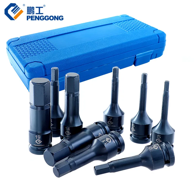 PENGGONG Torx Screwdriver Socket Set 1/2'' S2 Alloy Hex Socket Adapter 5-19mm Mechanical Car Repair Tools 9PCS
PENGGONG Torx Screwdriver Socket Set 1/2'' S2 Alloy Hex Socket Adapter 5-19mm Mechanical Car Repair Tools 9PCS
