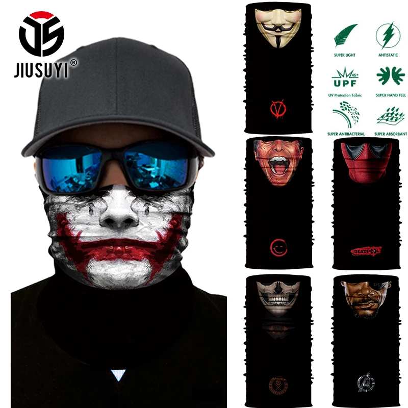 3D Seamless Multifunction Magic Tube Vampire Demon Men Skull Ghost Shield Face Mask Headband Bandana Headwear Ring Scarf Men
3D Seamless Multifunction Magic Tube Vampire Demon Men Skull Ghost Shield Face Mask Headband Bandana Headwear Ring Scarf Men