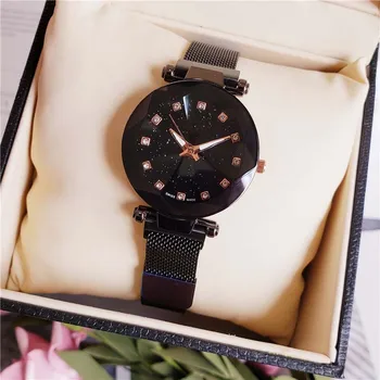 Luxury Women Watches Fashion Elegant Magnet Buckle Vibrato Purple Ladies Wristwatch 2019 New Starry Sky Roman Numeral Gift Clock
Luxury Women Watches Fashion Elegant Magnet Buckle Vibrato Purple Ladies Wristwatch 2019 New Starry Sky Roman Numeral Gift Clock