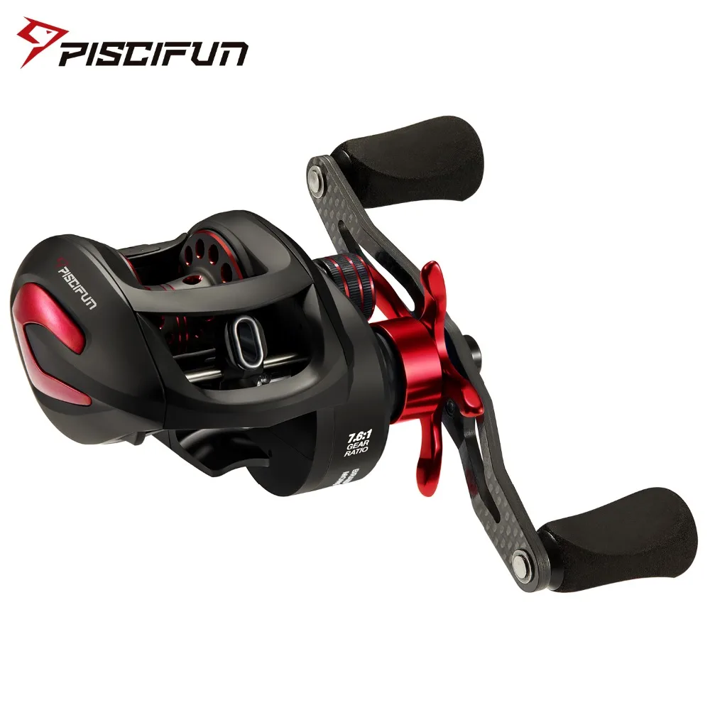 Piscifun Phantom X Baitcasting Fishing Reel Low Profile 3 Gear Ratios 8.1kg Max Drag Carbon Reel Handle Ultra Smooth
Piscifun Phantom X Baitcasting Fishing Reel Low Profile 3 Gear Ratios 8.1kg Max Drag Carbon Reel Handle Ultra Smooth