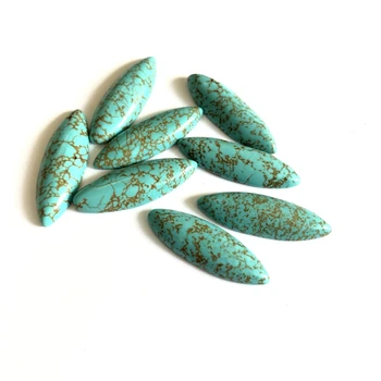 Wholesale Natural Magnesite Turquois e Bead Cabochon 9x29mm Marquise Gem Stone Cabochon Ring Face,2Pcs/pack
Wholesale Natural Magnesite Turquois e Bead Cabochon 9x29mm Marquise Gem Stone Cabochon Ring Face,2Pcs/pack
