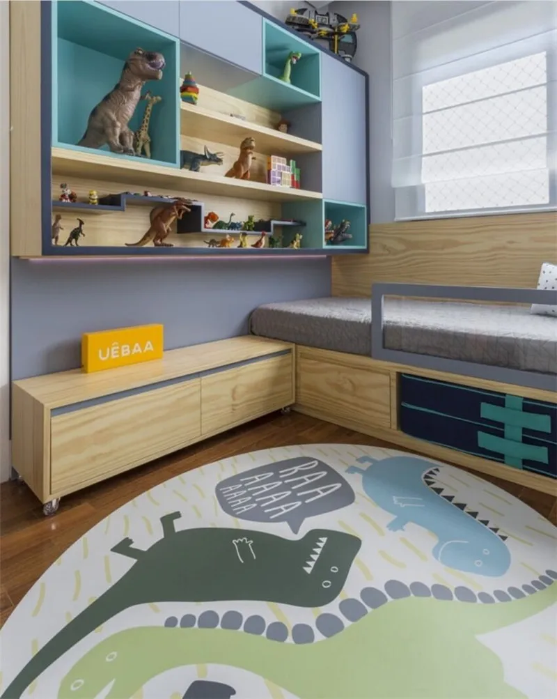 Children's cartoon round carpet dinosaur carpet baby children's home living room bedroom non-slip floor door yoga mat
Children's cartoon round carpet dinosaur carpet baby children's home living room bedroom non-slip floor door yoga mat