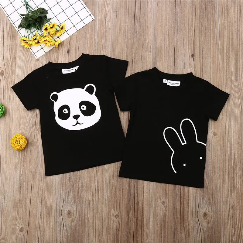 2019 Baby Kid Girls Boys Panda Rabbit Print T-Shirt Cute Cotton Short Sleeve Clothes Summer Casual Tee Shirt 1 to 7Y
2019 Baby Kid Girls Boys Panda Rabbit Print T-Shirt Cute Cotton Short Sleeve Clothes Summer Casual Tee Shirt 1 to 7Y