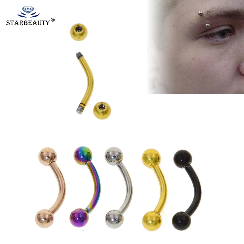1Pc High Quality 316L Stainless Steel Bites Piercing 16g 3mm Ball Curved Eyebrow Ear Cartilage Helix Piercing Ring Body Jewelry
1Pc High Quality 316L Stainless Steel Bites Piercing 16g 3mm Ball Curved Eyebrow Ear Cartilage Helix Piercing Ring Body Jewelry