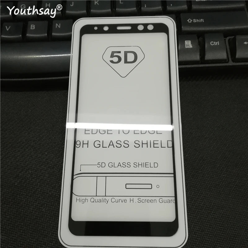 Фото Защитное стекло 5D для Samsung Galaxy A8 2018 закаленное защитная пленка A530 | Мобильные