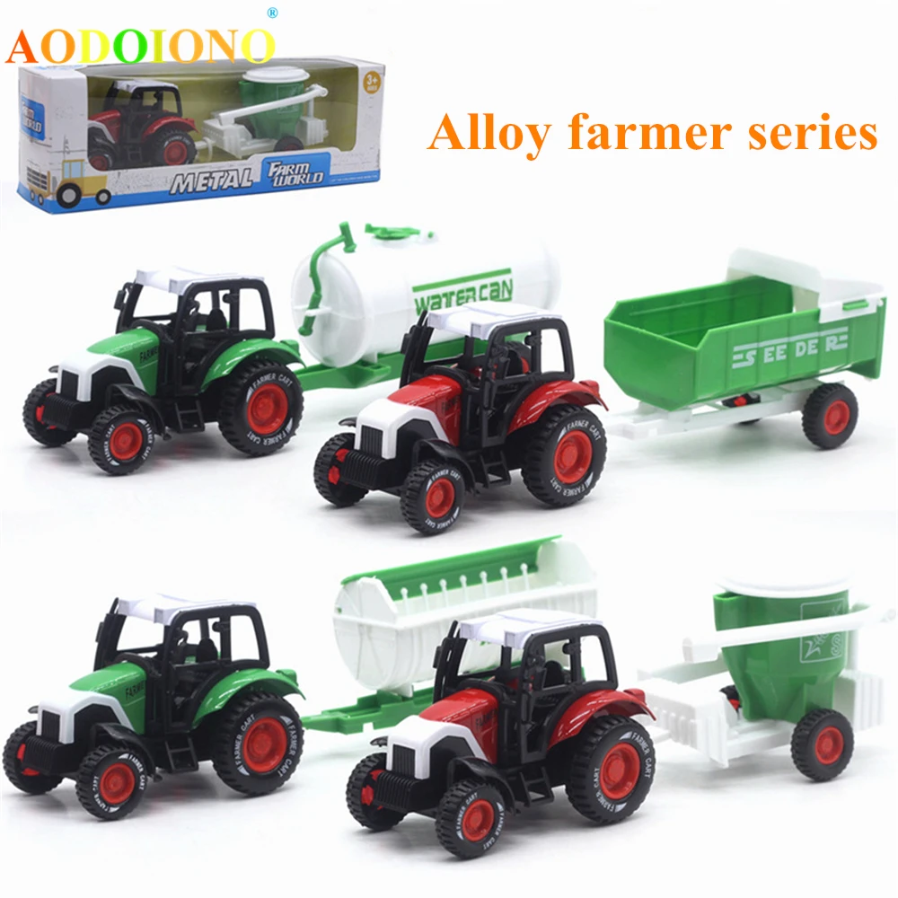 4 Styles Alloy Farmer Tractor Car Model Toy Engineering Vehicle Toy Pull Back Farm Water Can Seeder Trailer Children Play Toys
4 Styles Alloy Farmer Tractor Car Model Toy Engineering Vehicle Toy Pull Back Farm Water Can Seeder Trailer Children Play Toys