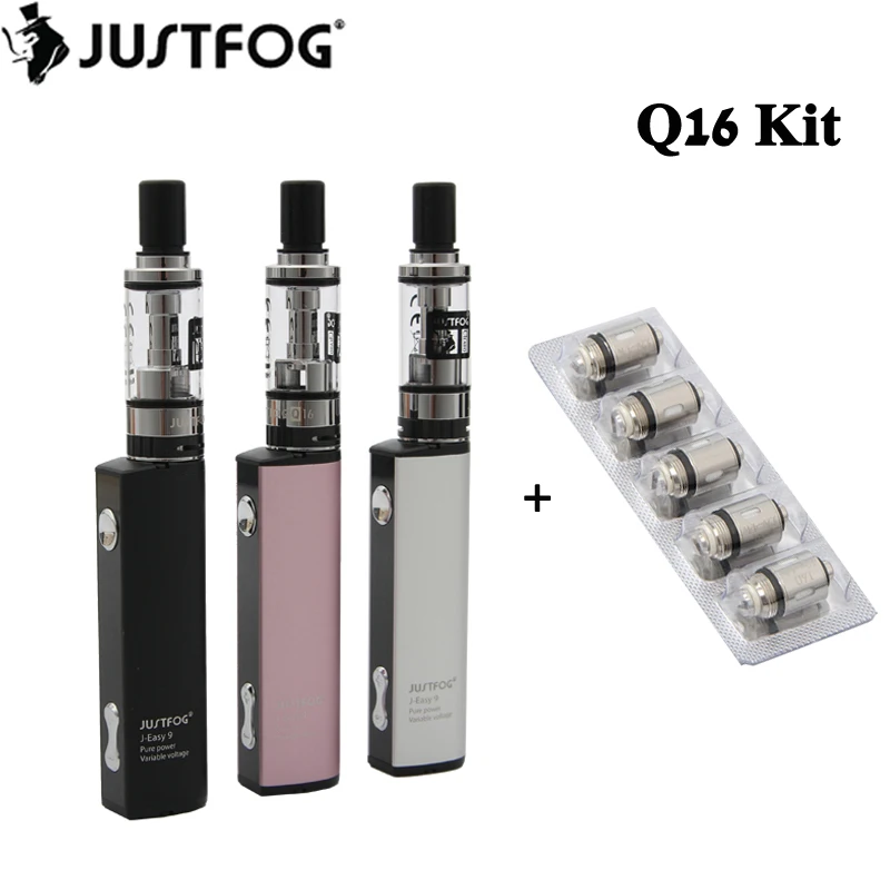 

Original Justfog Q16 Starter Kit 900mah Battery with 1.9ML Q16 Clearomizer Tank Electronic Cigarette Vape Pen Vaporizer Kit