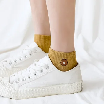 1 Pair Woman Shocks 2019 Spring Summer Women Socks Cotton Color Cute Cartoon Embroidery Women Fashion Socks Women Korean Style
1 Pair Woman Shocks 2019 Spring Summer Women Socks Cotton Color Cute Cartoon Embroidery Women Fashion Socks Women Korean Style