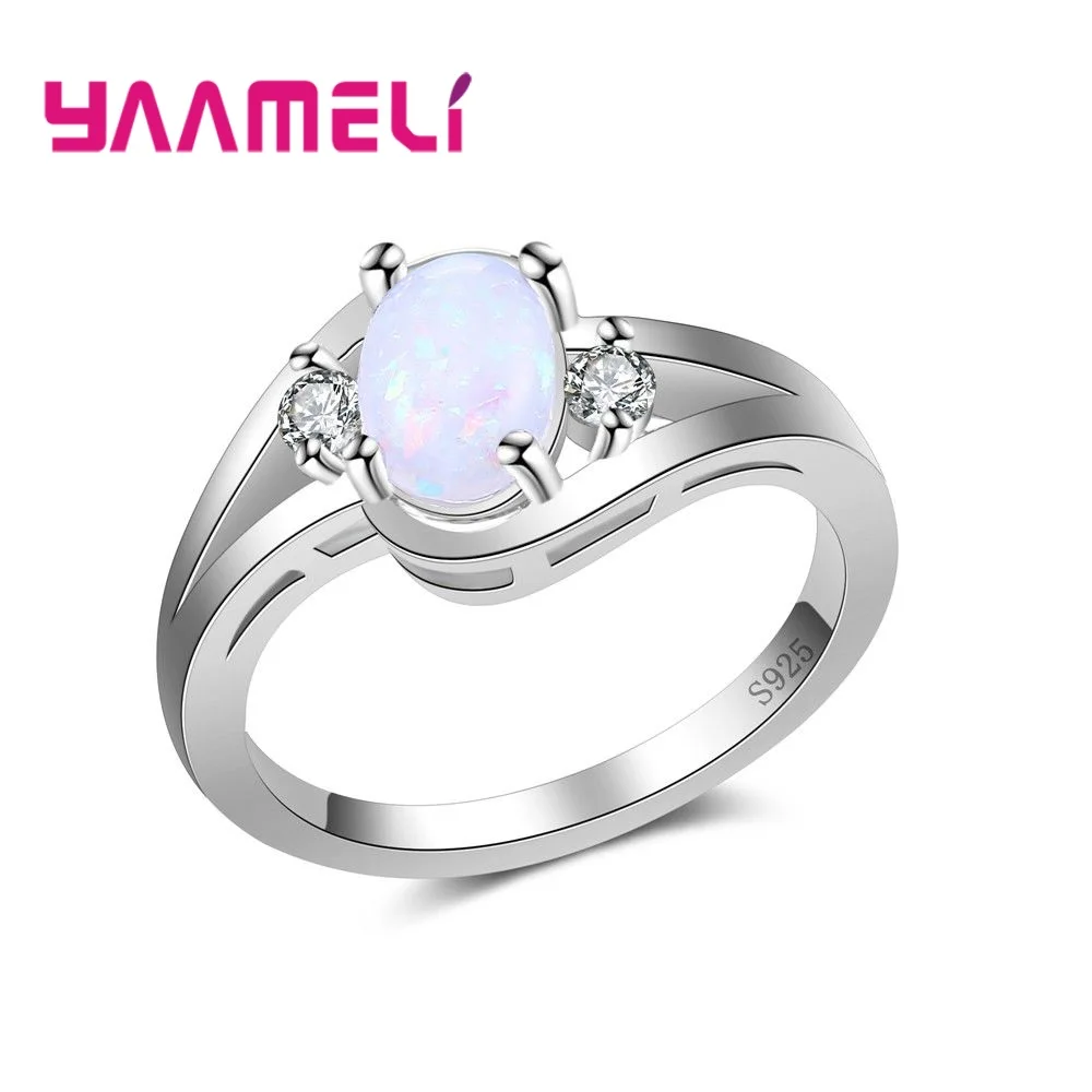 Original Oval Opal Shining Crystal Cubic Zirconia Finger Rings Brilliant 925 Sterling Silver Jewelry For Women Girls
Original Oval Opal Shining Crystal Cubic Zirconia Finger Rings Brilliant 925 Sterling Silver Jewelry For Women Girls