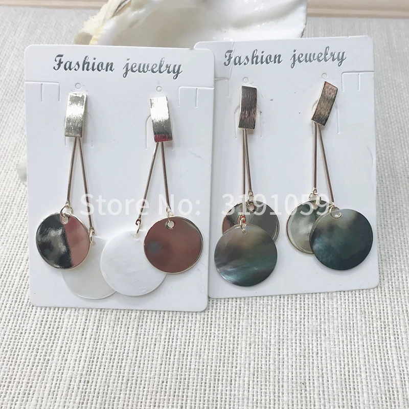 Temperamental long circular shell earrings web celebrity holiday wind metal circular eardrop
Temperamental long circular shell earrings web celebrity holiday wind metal circular eardrop