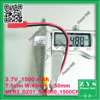 Safety Packing, 2 pin MP3 3.7V 1500mAh lithium polymer battery 504050 MP4 remote control airplane model Drone Zone 5x40x50mm
Safety Packing, 2 pin MP3 3.7V 1500mAh lithium polymer battery 504050 MP4 remote control airplane model Drone Zone 5x40x50mm