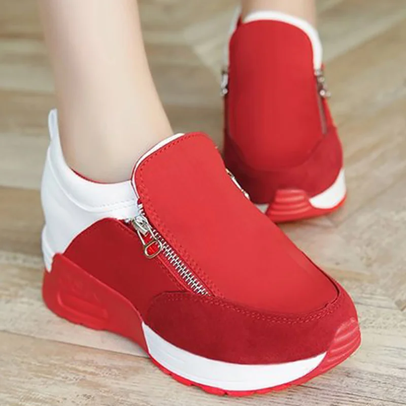 Zipper Wedge sneakers for women Large size 35-42 Designer Casual shoes woman Increase Antiskid Slip-on Female sneakers
Zipper Wedge sneakers for women Large size 35-42 Designer Casual shoes woman Increase Antiskid Slip-on Female sneakers