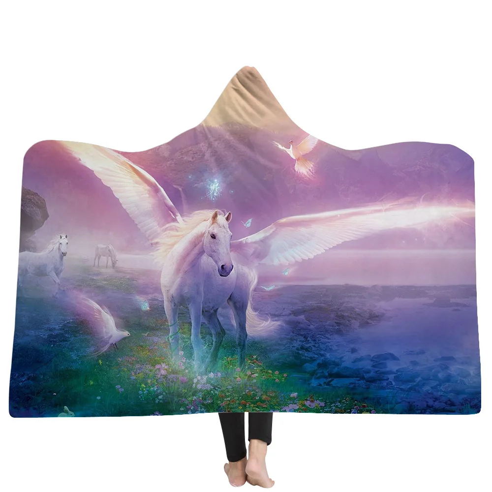 Unicorn Hooded Blanket for Adult Pink Blanket Horse Sherpa Fleece Anime Wearable Throw Blanket Microfiber Bedding Plaid
Unicorn Hooded Blanket for Adult Pink Blanket Horse Sherpa Fleece Anime Wearable Throw Blanket Microfiber Bedding Plaid