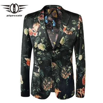 Plyesxale Flower Printed Blazer Men 2018 New Arrival Slim Fit Two Button Casual Blazers Brand Clothing Fashion Male Jacket Q454
Plyesxale Flower Printed Blazer Men 2018 New Arrival Slim Fit Two Button Casual Blazers Brand Clothing Fashion Male Jacket Q454