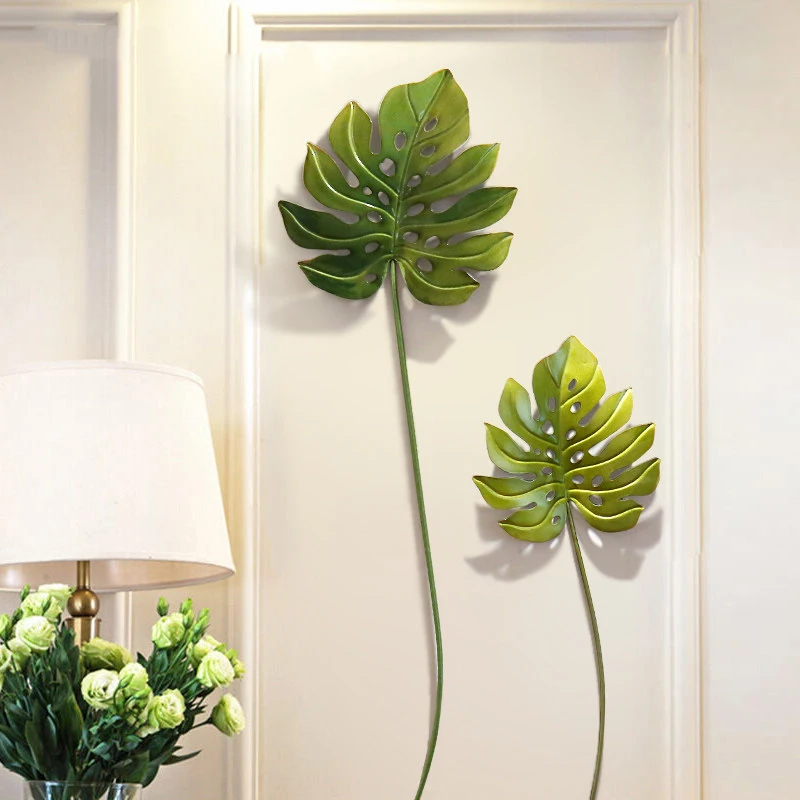Modern Wrought Iron Green Leaves Wall Hanging Decoration Home Livingroom Wall Mural Ornaments Hotel Cafe 3D Wall Sticker Crafts
Modern Wrought Iron Green Leaves Wall Hanging Decoration Home Livingroom Wall Mural Ornaments Hotel Cafe 3D Wall Sticker Crafts