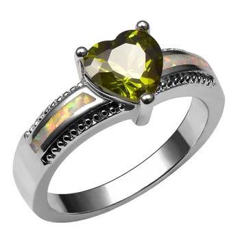 White Fire Opal With Peridot 925 Sterling Silver Ring Beautiful Jewelry Size 6 7 8 9 10 R1406
White Fire Opal With Peridot 925 Sterling Silver Ring Beautiful Jewelry Size 6 7 8 9 10 R1406