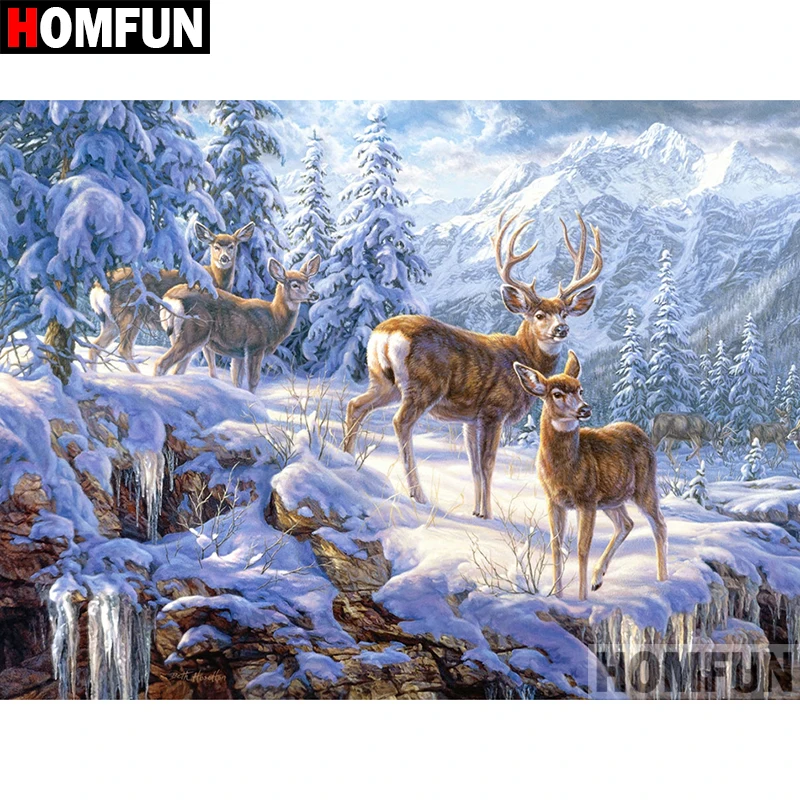 HOMFUN 5D DIY Diamond Painting Full Square/Round Drill "Animal deer" 3D Embroidery Cross Stitch gift Home Decor A02664
HOMFUN 5D DIY Diamond Painting Full Square/Round Drill "Animal deer" 3D Embroidery Cross Stitch gift Home Decor A02664