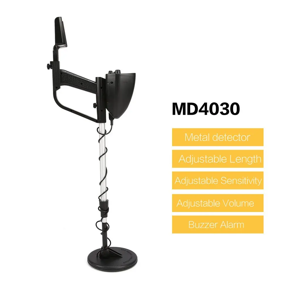 MD4030 Professional Portable Underground Metal Detector Handheld Treasure Hunter Gold Digger Finder Length Adjustable
MD4030 Professional Portable Underground Metal Detector Handheld Treasure Hunter Gold Digger Finder Length Adjustable