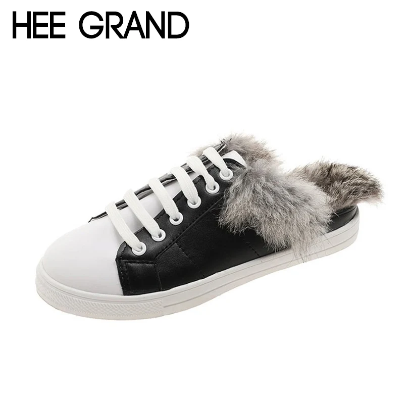 HEE GRAND 2018 New Women Flats Lace-up Women Faux Fur with Platform Slip-on Causal Fashion Mujer Shoes XWD6927
HEE GRAND 2018 New Women Flats Lace-up Women Faux Fur with Platform Slip-on Causal Fashion Mujer Shoes XWD6927