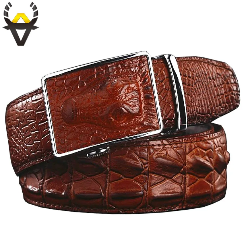 Fashion Genuine leather belts for men Wide Luxury designer Crocodile Automatic alloy buckle man belt High quality Cowskin strap
Fashion Genuine leather belts for men Wide Luxury designer Crocodile Automatic alloy buckle man belt High quality Cowskin strap
