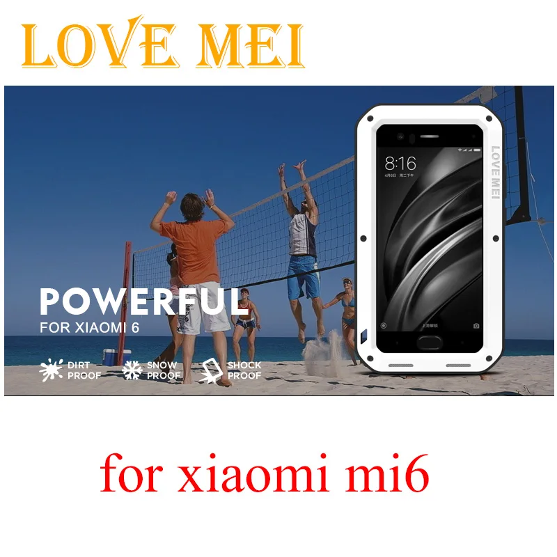 100% Original LOVE MEI Powerful Shockproof Metal Aluminum Case For Xiaomi 6 Mi6 Xiaomi 6 + Tempered Gorilla Glass LOVEMEI
100% Original LOVE MEI Powerful Shockproof Metal Aluminum Case For Xiaomi 6 Mi6 Xiaomi 6 + Tempered Gorilla Glass LOVEMEI