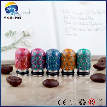 Sailing 510 Epoxy Resin drip tips mouthpiece net surface stainless core multi color for 510 RTA RBA tank 10pcs wholesale 
Sailing 510 Epoxy Resin drip tips mouthpiece net surface stainless core multi color for 510 RTA RBA tank 10pcs wholesale