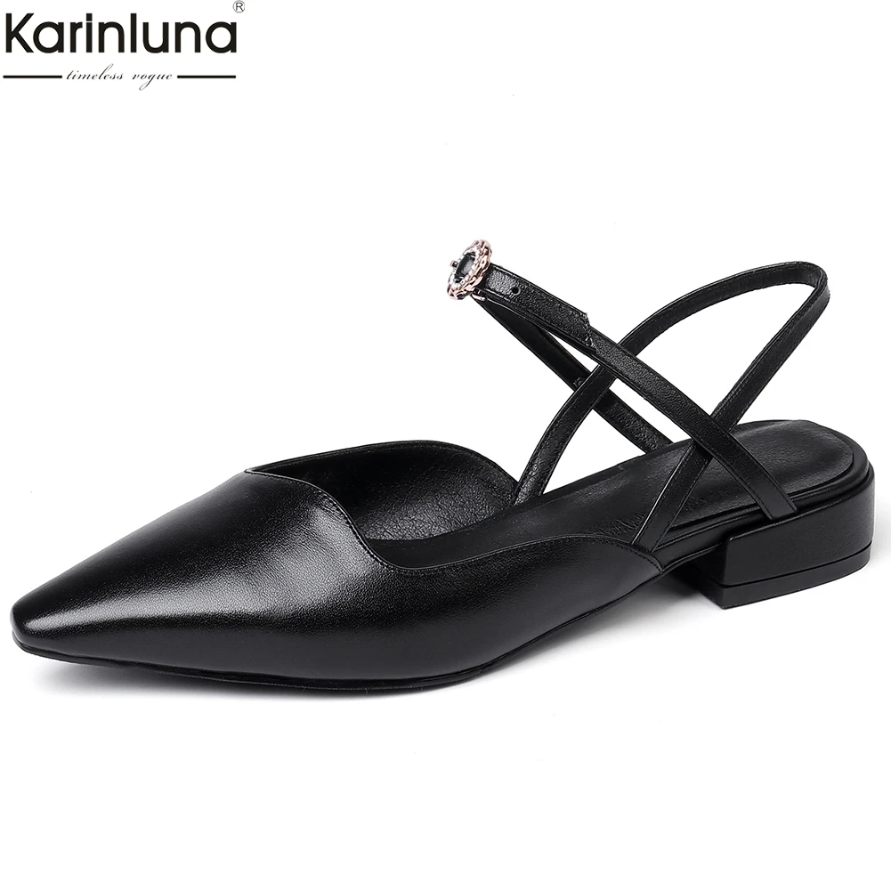 Karinluna Big Size 33-43 Genuine Cow Leather Chunky Heels Casual Shoes Woman Sandals Leisure Elegant Sandals Womam Shoes
Karinluna Big Size 33-43 Genuine Cow Leather Chunky Heels Casual Shoes Woman Sandals Leisure Elegant Sandals Womam Shoes