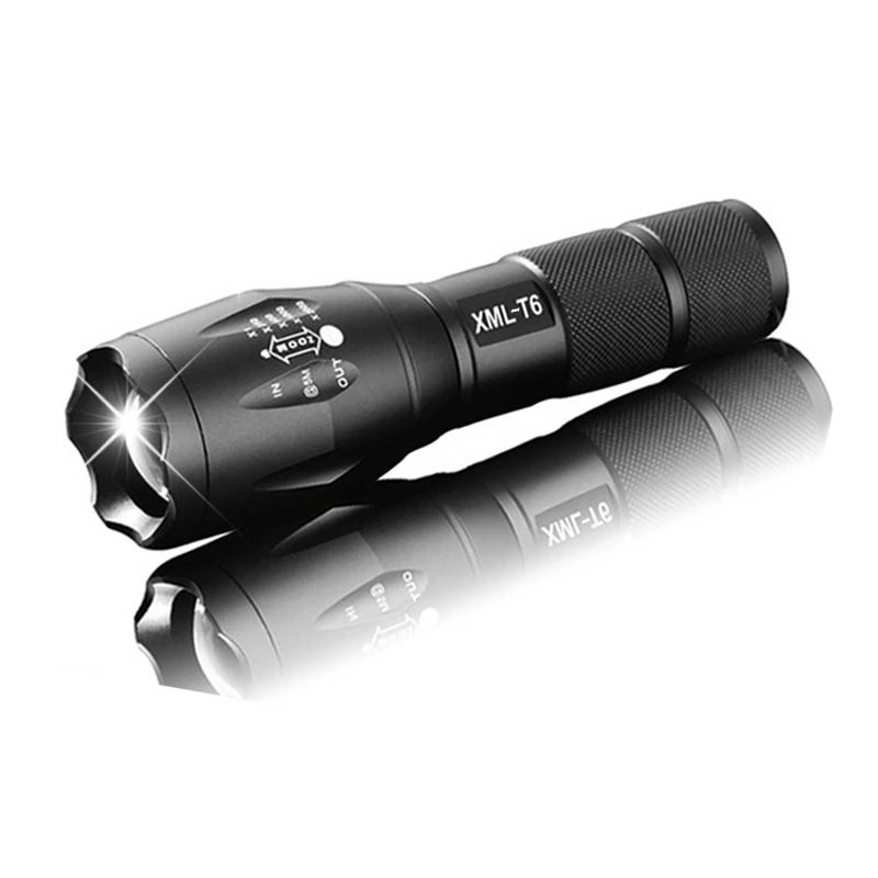 XML-T6 LED Flashlight 5 Modes 3800lm Zoomable