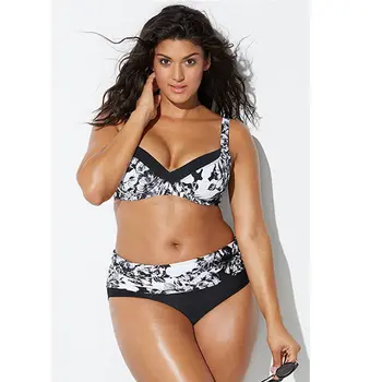 2018 Retro Print Plus Size 3XL 4XL Swimsuits Black/White Push Up Women Bikini set Big XL 2XL Swim wear Female Biquini Beachwear
2018 Retro Print Plus Size 3XL 4XL Swimsuits Black/White Push Up Women Bikini set Big XL 2XL Swim wear Female Biquini Beachwear