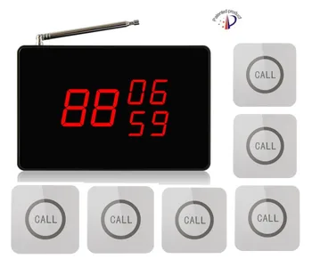 Free shipping! Wireless Kitchen Service calling system, 1 screen display receiver, 6 touching button, restaurant pager display
Free shipping! Wireless Kitchen Service calling system, 1 screen display receiver, 6 touching button, restaurant pager display