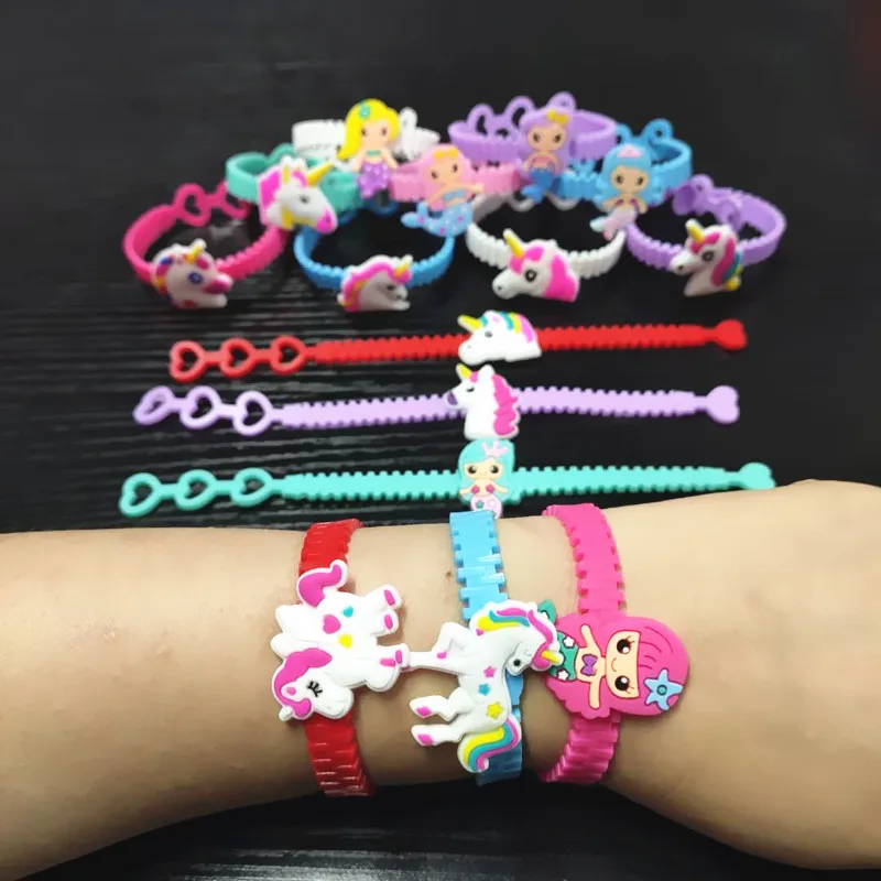 6pcs Newest Unicorn Party Decorations Rubber Bracelet Birthday Party Decorations Kids Baby Shower Mermaid Party Favors Supplies
6pcs Newest Unicorn Party Decorations Rubber Bracelet Birthday Party Decorations Kids Baby Shower Mermaid Party Favors Supplies
