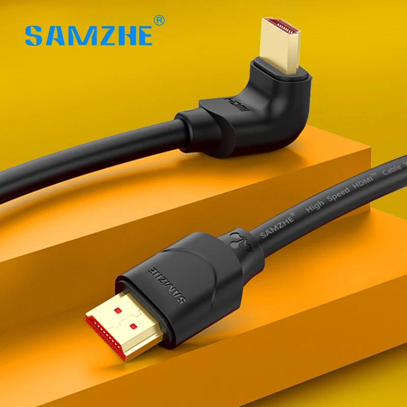 Samzhe New Arrival Right Angle Hdmi 2.0 Cable 90/270 Degree Video Cabo Male To Male 4k 18gbps 3d For Tv Ps4 Projector Computer
Samzhe New Arrival Right Angle Hdmi 2.0 Cable 90/270 Degree Video Cabo Male To Male 4k 18gbps 3d For Tv Ps4 Projector Computer