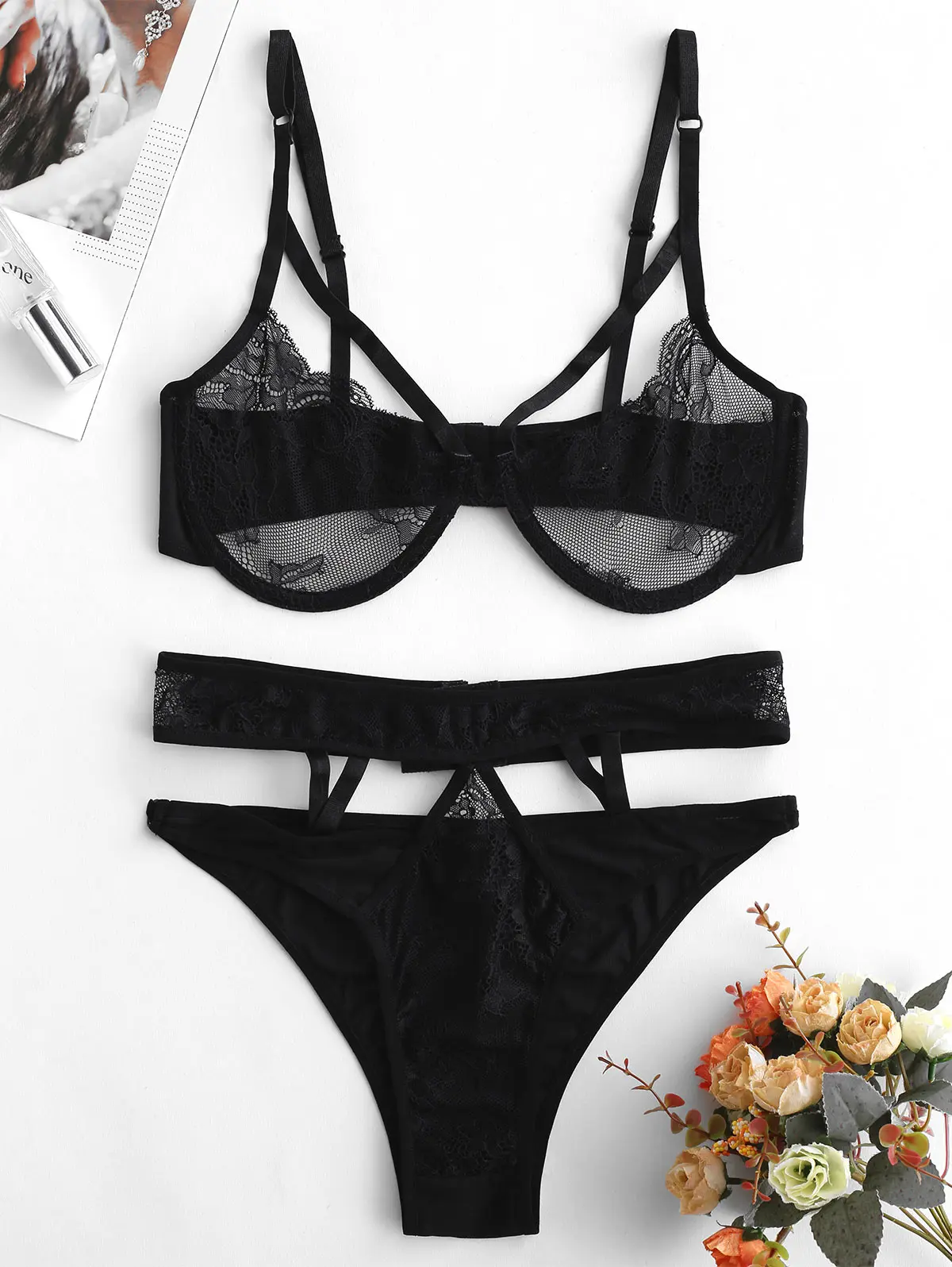 

ZAFUL 2019 Bikinis Fashion Underwire Lace Women Beachwear Bikini Set Swimwear swimsuit Summer Swimming Biquini Bathing Suit