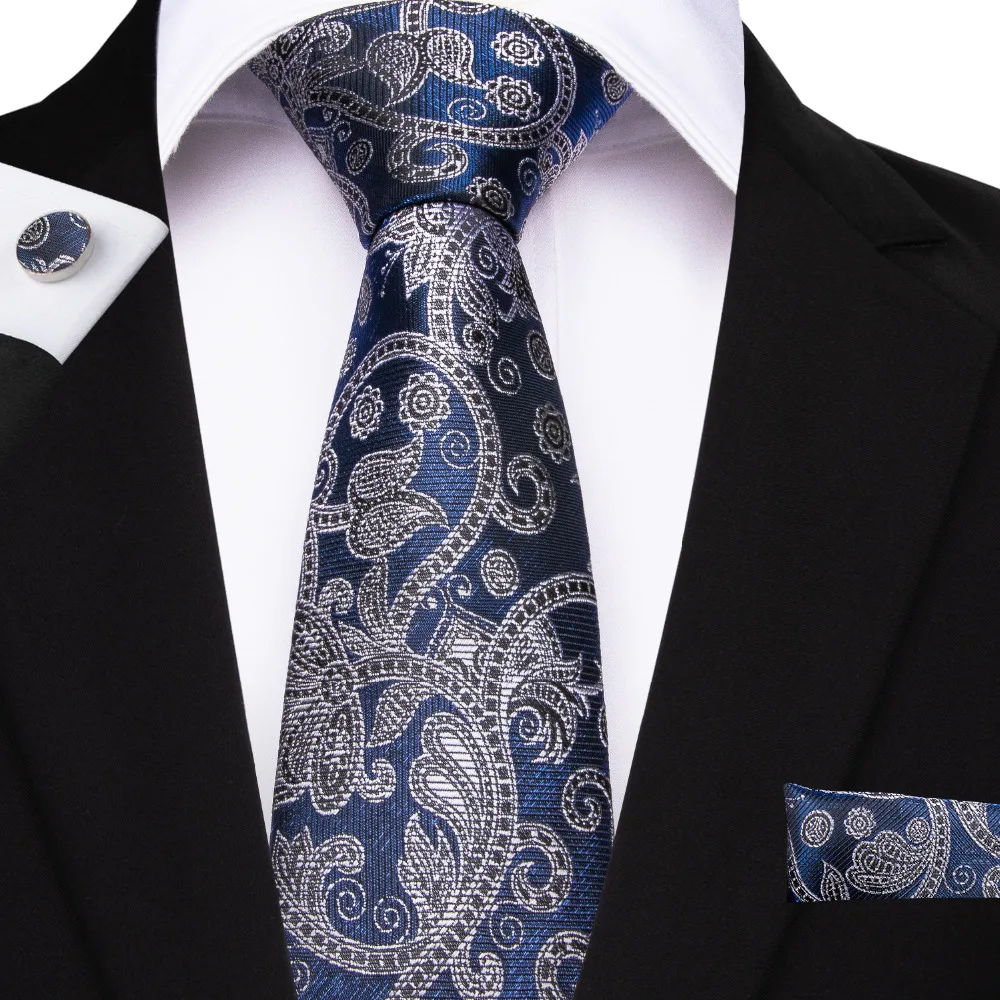 Фото Мужской галстук с узором пейсли 26 видов запонки жаккардовые тканые галстуки для
