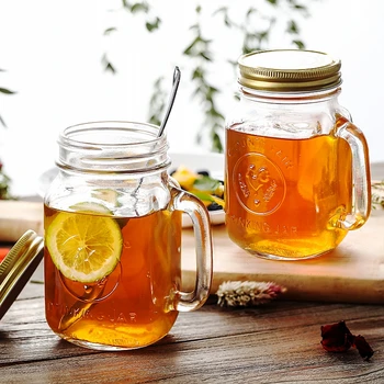 Portable Belt Handle Glass Cup Breakfast Juice Salad Transparent Wine Glass Retro Canned Drinkware Lemon Water Bottle Cup 1PC
Portable Belt Handle Glass Cup Breakfast Juice Salad Transparent Wine Glass Retro Canned Drinkware Lemon Water Bottle Cup 1PC