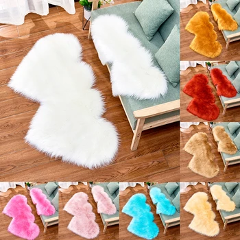 Living Room Carpet Rugs Double Heart Artificial Wool Sheepskin Floor Area Rug Shaggy Bedroom Kids Room Faux Fluffy Carpets Mats
Living Room Carpet Rugs Double Heart Artificial Wool Sheepskin Floor Area Rug Shaggy Bedroom Kids Room Faux Fluffy Carpets Mats