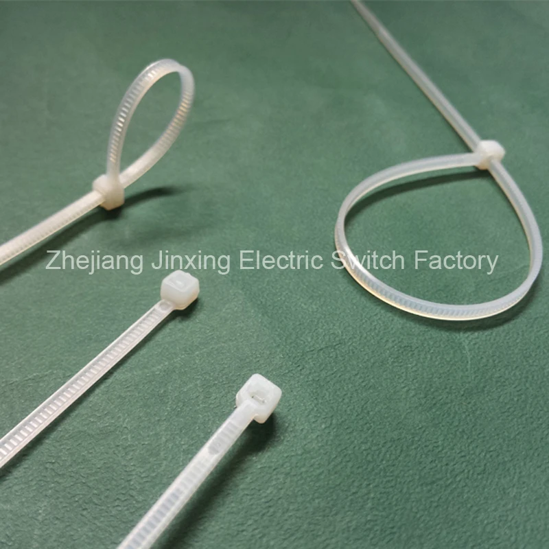 

ZHEJIN (500pcs) 24 Lbs X 8" Anti Gear Nylon Wraps Zip Ties Wraps Nylon Plastic In line Cable Zip Tie Fasten(width:2.5mm)