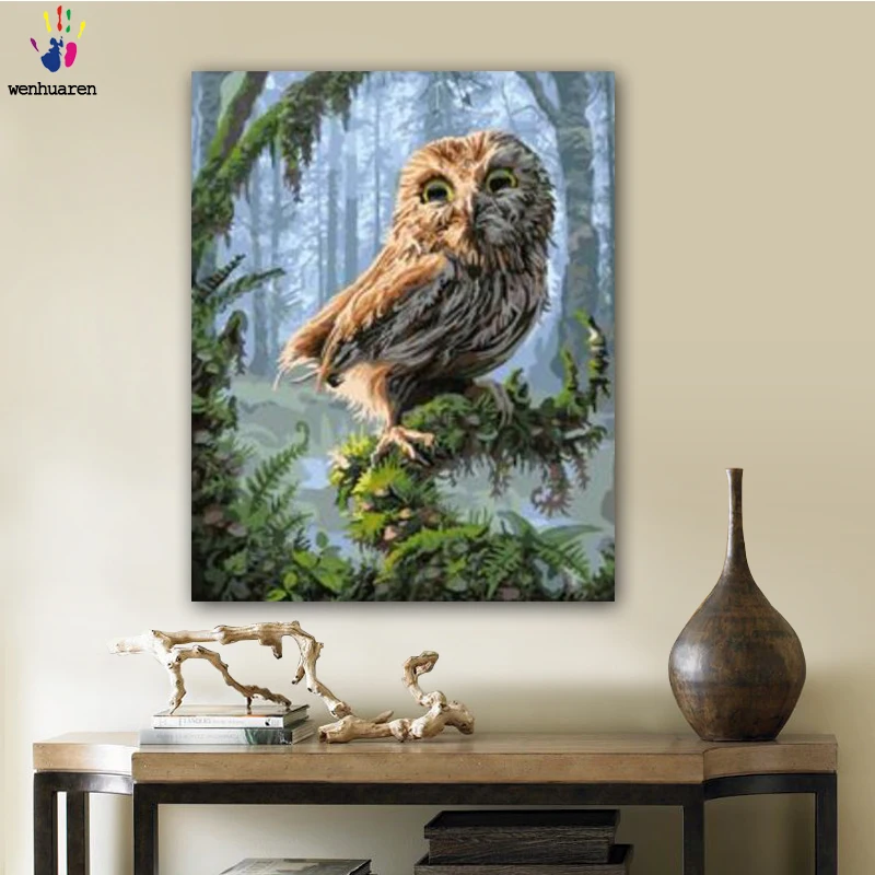 DIY colorings pictures by numbers with colors The owl picture drawing painting by numbers framed Home
DIY colorings pictures by numbers with colors The owl picture drawing painting by numbers framed Home