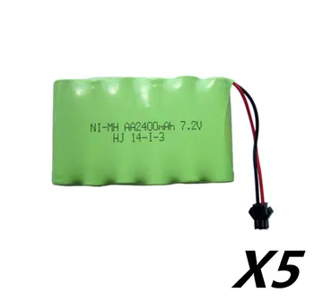 5pack 2400mah 7.2v rechargeable pack battery nimh 7.2v / aa nimh battery ni-mh 7.2v for Remote control electric toy tool boat
5pack 2400mah 7.2v rechargeable pack battery nimh 7.2v / aa nimh battery ni-mh 7.2v for Remote control electric toy tool boat