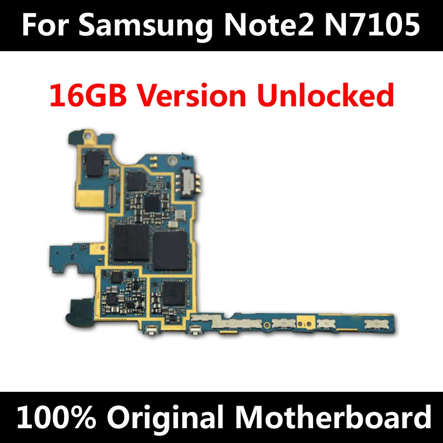 Factory Unlocked Mainboard For Samsung Galaxy Note 2 N7105 16GB Original Motherboard With Chips Android OS Good Tested
Factory Unlocked Mainboard For Samsung Galaxy Note 2 N7105 16GB Original Motherboard With Chips Android OS Good Tested