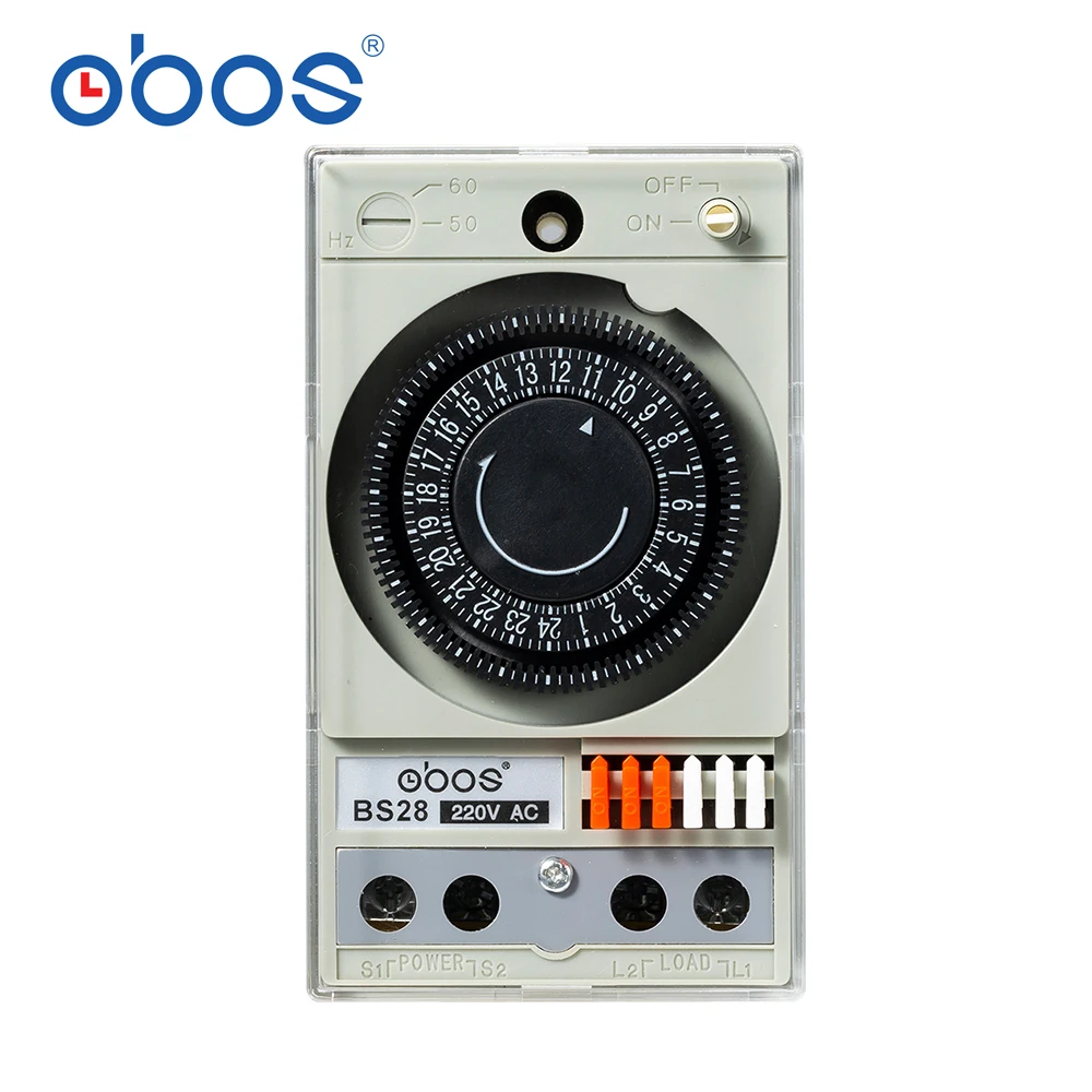 timer 110V~240V mechanical type 24 hour timer with 48 times on/off per day min time interval 30 min
timer 110V~240V mechanical type 24 hour timer with 48 times on/off per day min time interval 30 min