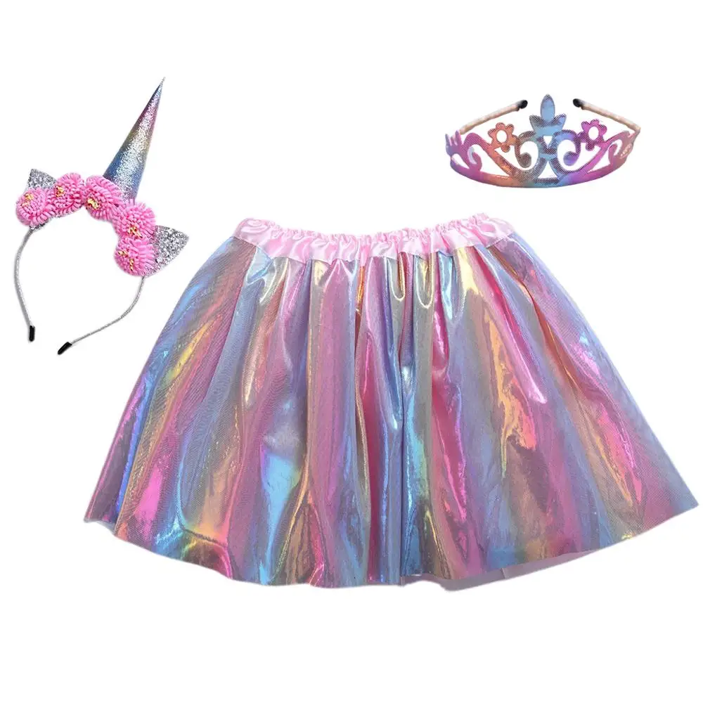 3Pcs Princess Girls Party Costume Set Rave Hologram Rainbow Tutu Skirt Cute Cat Ears Horn Headband Tiara Crown Photo Outfit 3-8T
3Pcs Princess Girls Party Costume Set Rave Hologram Rainbow Tutu Skirt Cute Cat Ears Horn Headband Tiara Crown Photo Outfit 3-8T