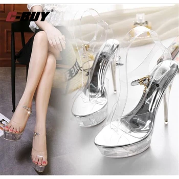 Women Clear Transparent Sandals Ankle Strap Ladies High Heels Sexy Party Shoes Plus Size 34-39 101LX
Women Clear Transparent Sandals Ankle Strap Ladies High Heels Sexy Party Shoes Plus Size 34-39 101LX