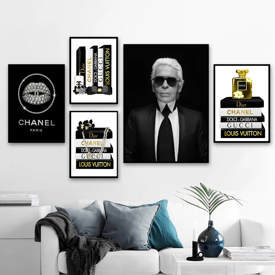 Fashion Book Paris Perfume Karl Lagerfeld Wall Art Canvas Painting Nordic Posters And Prints Wall Pictures For Living Room Decor
Fashion Book Paris Perfume Karl Lagerfeld Wall Art Canvas Painting Nordic Posters And Prints Wall Pictures For Living Room Decor