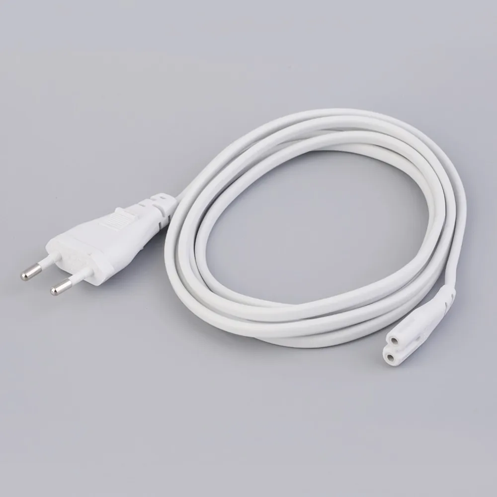 1.5m hot sale 1Pcs Volex EU European 2-Prong Port AC Power Cord Cable For Mac Mini Router for apple TV PS2 PS3 Slim Power Cable