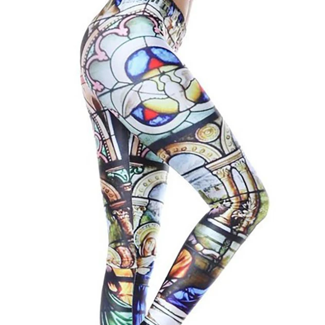 Women's Stained Glass Leggings 2XL (1)