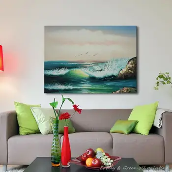 Handmade Seascape Oil Painting Realistic Art Painting Beautiful Seaside Home Decorative Art Picture Paint on Canvas 50X60CM
Handmade Seascape Oil Painting Realistic Art Painting Beautiful Seaside Home Decorative Art Picture Paint on Canvas 50X60CM