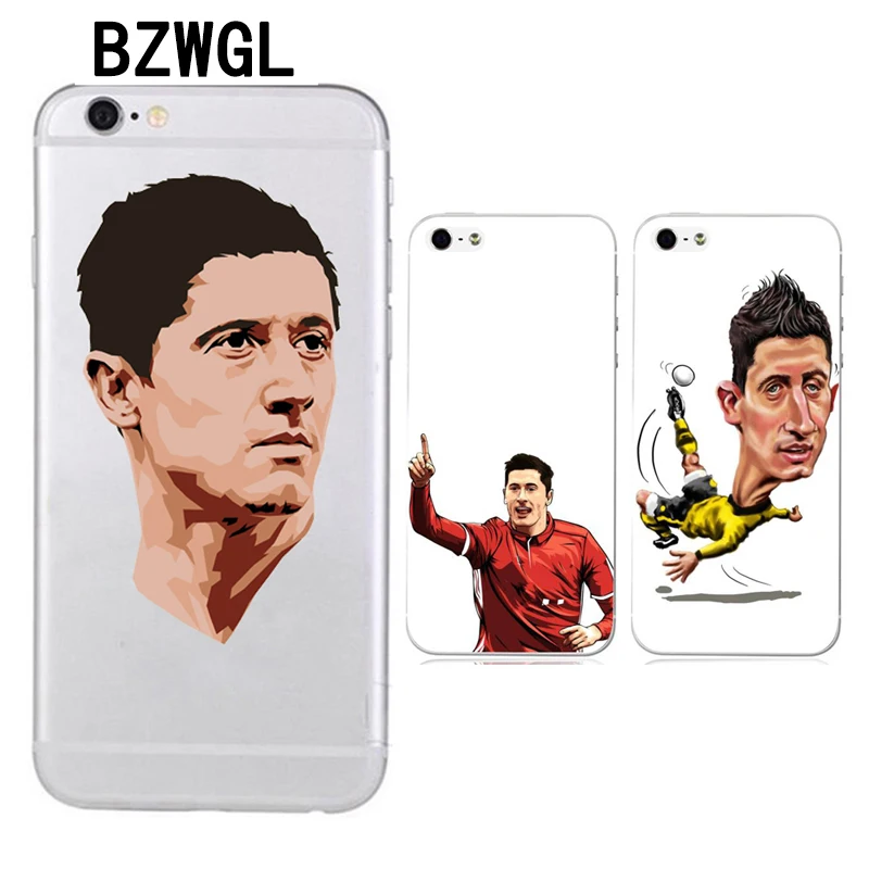 BZWGL Brand Robert Lewandowski phone case for iphone 5 5s 6 6s 7 8 plus X 6plus soft TPU Transparent Football case
BZWGL Brand Robert Lewandowski phone case for iphone 5 5s 6 6s 7 8 plus X 6plus soft TPU Transparent Football case