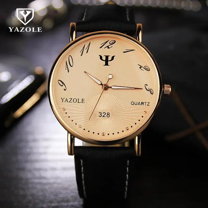 High Quality YAZOLE Brand Gold Silver Leather Waterproof Backlight Quartz Dress Wristwatch Watch Clock for Men Women No.328
High Quality YAZOLE Brand Gold Silver Leather Waterproof Backlight Quartz Dress Wristwatch Watch Clock for Men Women No.328